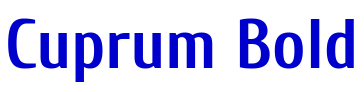 Cuprum Bold 字体